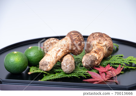 Delicious autumn taste: Matsutake mushrooms, chestnuts, autumn leaves, kabosu Delicious autumn taste: Matsutake mushrooms, chestnuts, autumn leaves, kabosu 70013666