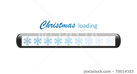 christmas loading bar with snowflake christmas loading bar with snowflake 70014383