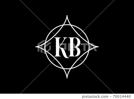 Initial Monogram Letter K B Logo Design Vector Stock Illustration