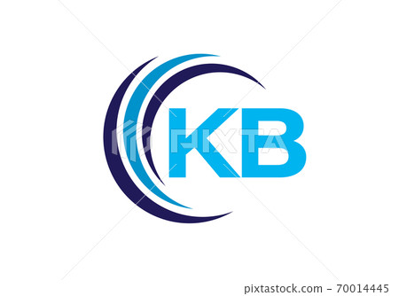 Initial Monogram Letter K B Logo Design Vector Template. K B Letter Logo Design 70014445