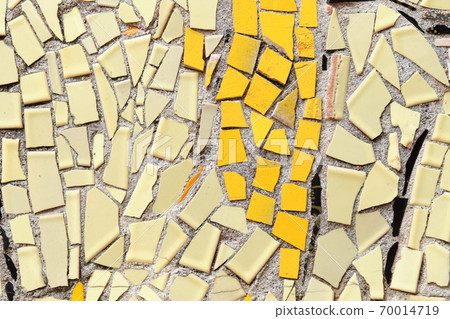 Abstract background of pieces of tiles split into a mosaic 70014719