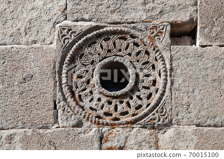 Decoration of the Gergeti Trinity Church exterior Decoration of the Gergeti Trinity Church exterior 70015100