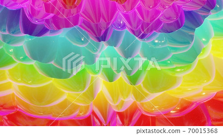 3d rendering. Festive abstract liquid rainbow color gradient background. Abstract wavy pattern on bright glossy surface. Creative backdrop 3d rendering. Festive abstract liquid rainbow color gradient background. Abstract wavy pattern on bright glossy surface. Creative backdrop 70015368