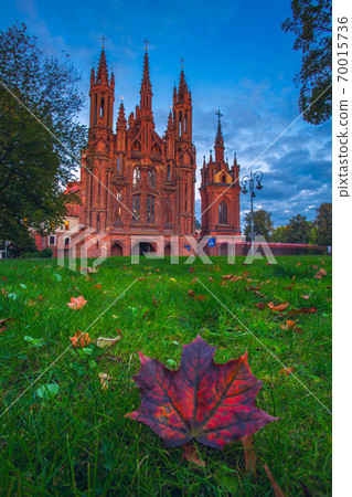 UNESCO heritage St. Anne's Church in Vilnius capital Lithuania UNESCO heritage St. Anne's Church in Vilnius capital Lithuania 70015736