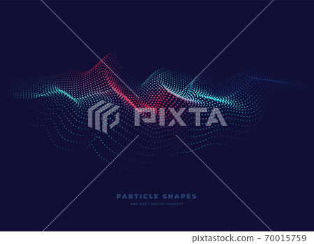Abstract particle topographic wave Abstract particle topographic wave 70015759