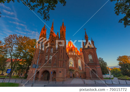 UNESCO heritage St. Anne's Church in Vilnius capital Lithuania 70015772
