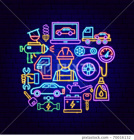 Auto Repair Neon Concept Auto Repair Neon Concept 70016132