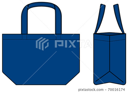 迷你手提袋/環保袋/午餐袋模板圖(藍色/藍色) 迷你手提袋/環保袋/午餐袋模板圖(藍色/藍色) 70016174