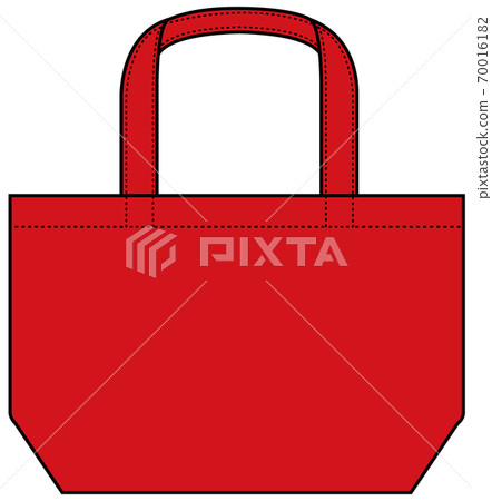 Mini tote bag / eco bag / lunch bag template illustration (red / red) Mini tote bag / eco bag / lunch bag template illustration (red / red) 70016182
