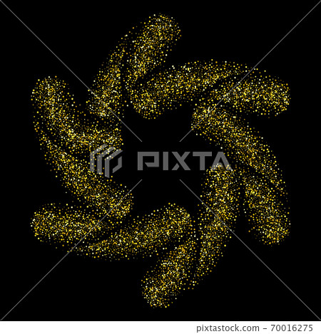 Vector star frame. Shining circle banner. Isolated on black transparent background. Vector illustration eps10 70016275