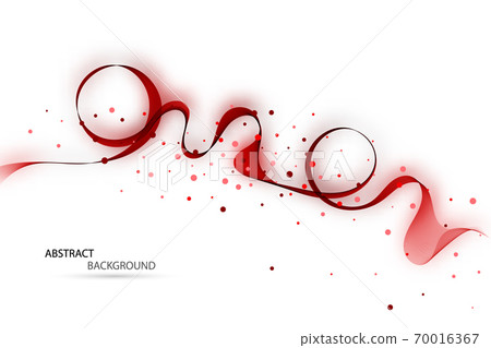 Red wave background, vector illustration element design 70016367