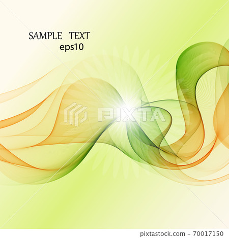 Bright green smooth waves vector design... - Stock Illustration ...