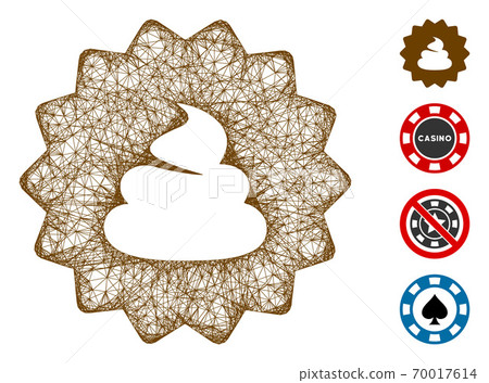 Shit Token Web Vector Mesh Illustration 70017614