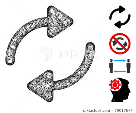 Refresh Web Vector Mesh Illustration 70017674