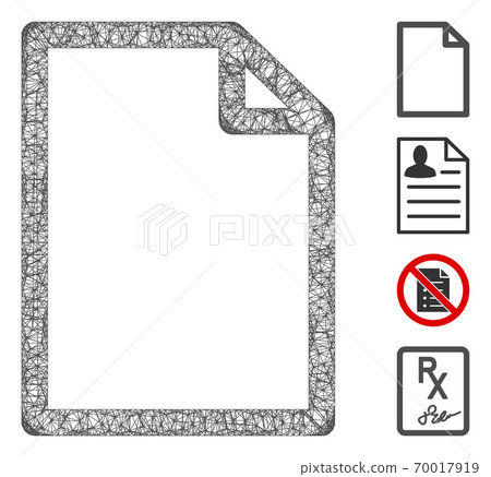 New File Web Vector Mesh Illustration 70017919