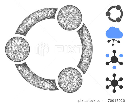 Network Relations Web Vector Mesh Illustration 70017920