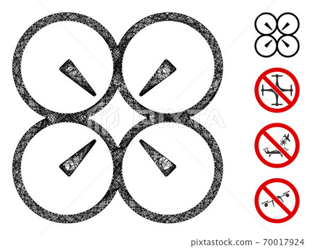 Nanocopter Web Vector Mesh Illustration 70017924