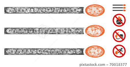 Matches Web Vector Mesh Illustration Matches Web Vector Mesh Illustration 70018377