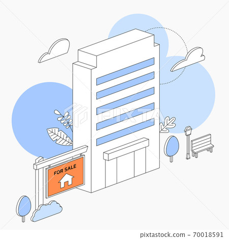 房地產矢量插圖建築 70018591