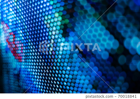 CloseUp LED blurred screen. LED soft focus background. abstract background ideal for design. 70018841