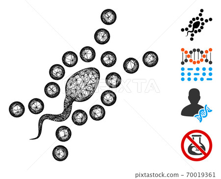 DNA Replication Web Vector Mesh Illustration 70019361