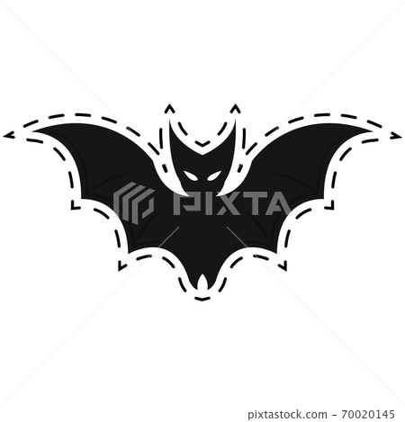 Isolated bat halloween sticker 70020145