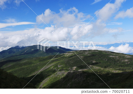 初秋的八嶽山脈,從東天嶽岳頂眺望北八岳 初秋的八嶽山脈,從東天嶽岳頂眺望北八岳 70020711