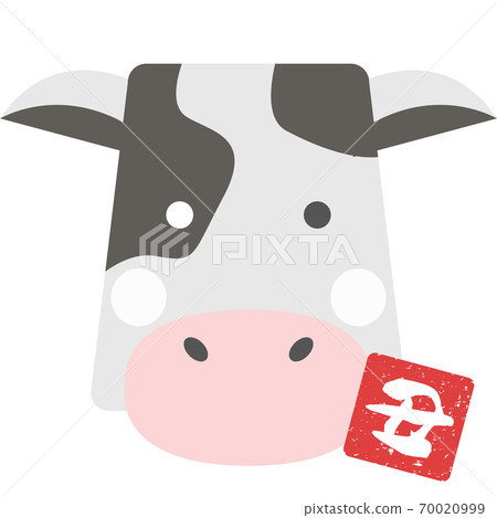 Zodiac illustrations, cows, cows, ox, face icons Zodiac illustrations, cows, cows, ox, face icons 70020999