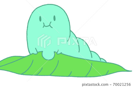 Leaf-eating caterpillar (turquoise) 70021256
