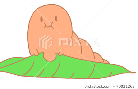 毛毛蟲吃葉子(橙色) 毛毛蟲吃葉子(橙色) 70021262
