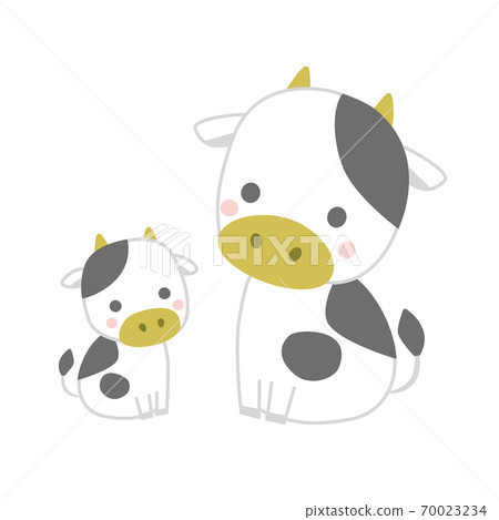 Cow parent and child Cow parent and child 70023234