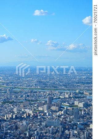 東京晴空塔的城市景觀 東京晴空塔的城市景觀 70025721