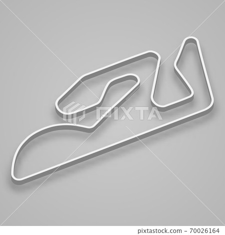 Valencia Circuit for motorsport and autosport. Template for your design Valencia Circuit for motorsport and autosport. Template for your design 70026164