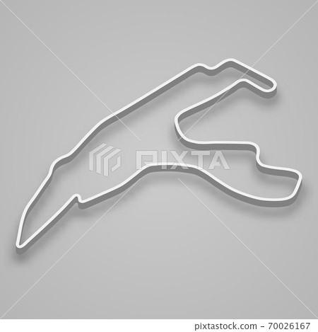 Spa-Francorchamps Circuit for motorsport and autosport. Template for your design 70026167