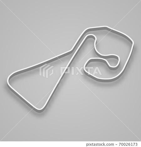 Sachsenring Circuit for motorsport and autosport. Template for your design 70026173