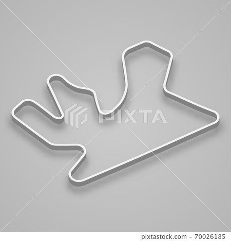Losail Circuit for motorsport and autosport. Template for your design 70026185