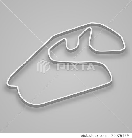 Interlagos Circuit for motorsport and autosport. Template for your design 70026189