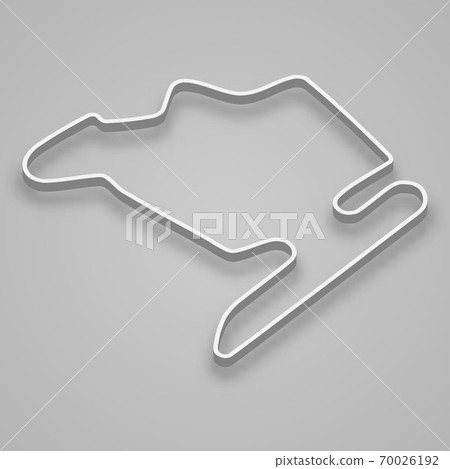 Hungaroring Circuit for motorsport and autosport. Template for your design 70026192