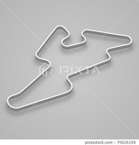 Brno Circuit for motorsport and autosport. Template for your design 70026198