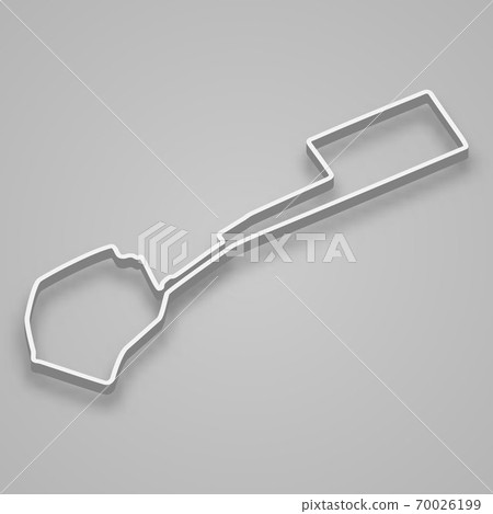 Baku Circuit for motorsport and autosport. Template for your design 70026199