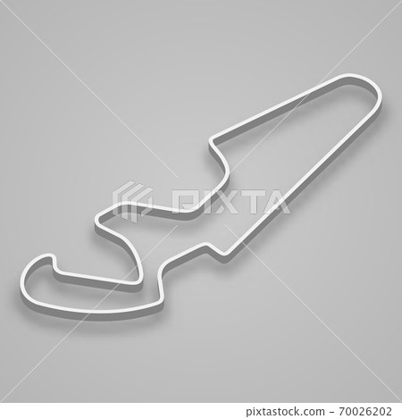 Aragon Circuit for motorsport and autosport. Template for your design 70026202