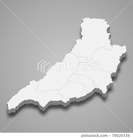 3d map of Phrae is a province of Thailand 3d map of Phrae is a province of Thailand 70026336