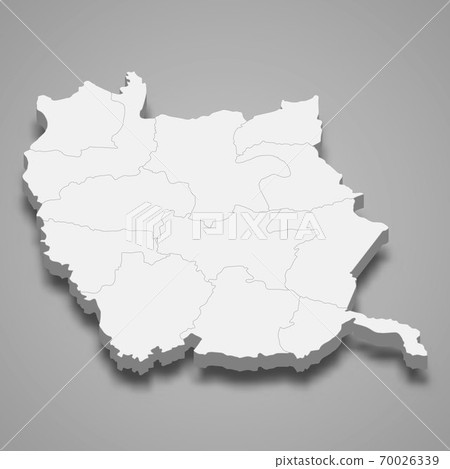 3d map of Phichit is a province of Thailand. 3d map of Phichit is a province of Thailand. 70026339