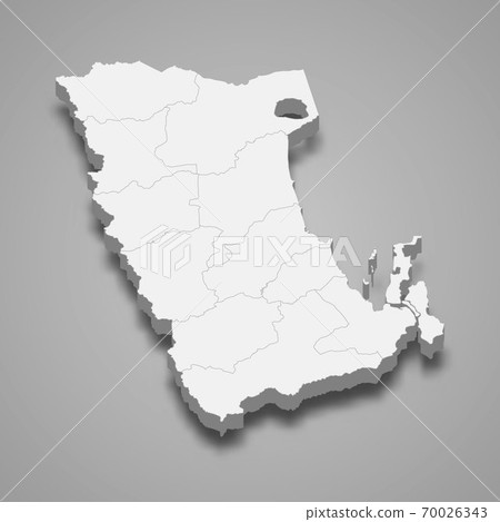 3d map of Phatthalung is a province of Thailand 3d map of Phatthalung is a province of Thailand 70026343