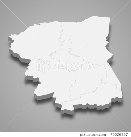 3d map of Nakhon Pathom is a province of Thailand 70026367