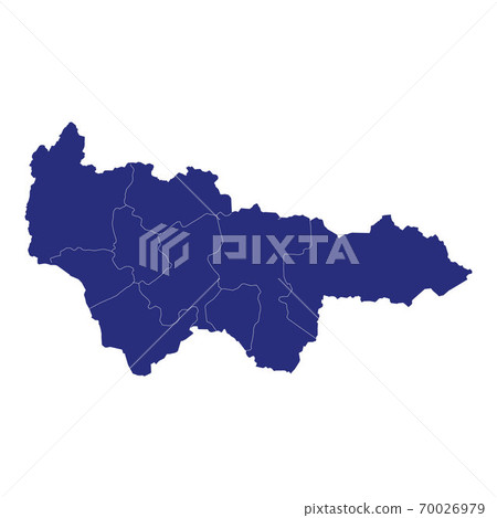 High Quality map region of Russia Template for 70026979