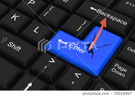 Growth graph up the enter key Growth graph up the enter key 70028467