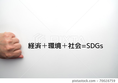 Image Economy ➕ Environment ➕ Society = SDGs 70028759