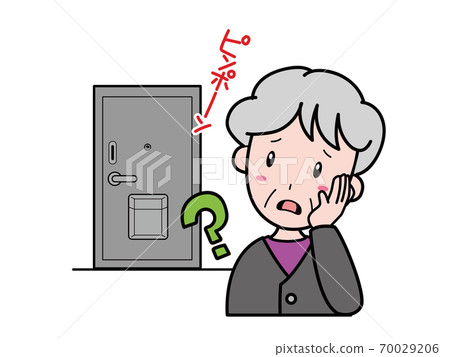 A grandmother suspicious of a suspicious visitor to her home A grandmother suspicious of a suspicious visitor to her home 70029206