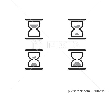 Hourglass icon vector Hourglass icon vector 70029488